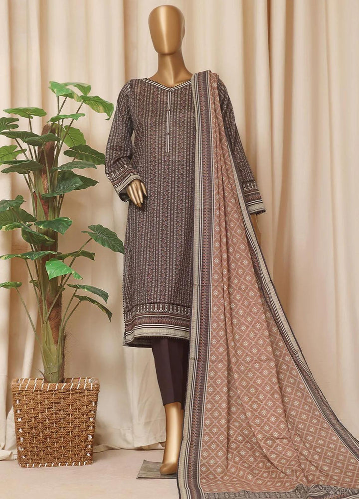 HZ Textiles Printed Lawn Suits Unstitched 3 Piece HZ23PP PPC-68 - Summer Collection