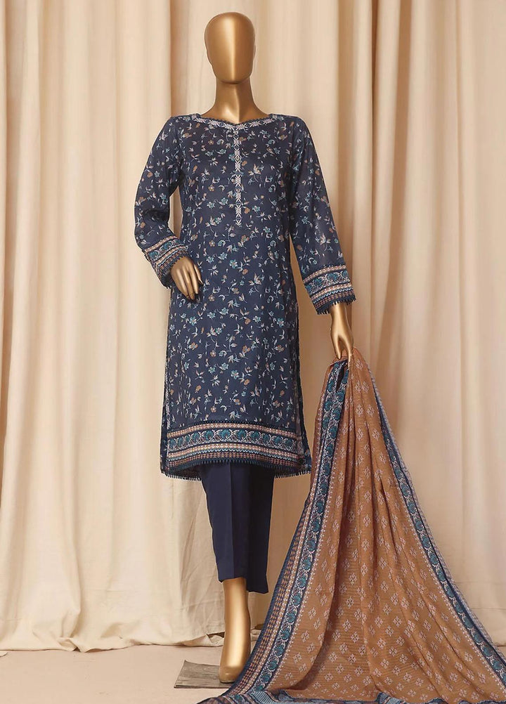 HZ Textiles Printed Lawn Suits Unstitched 3 Piece HZ23PP PPC-70 - Summer Collection