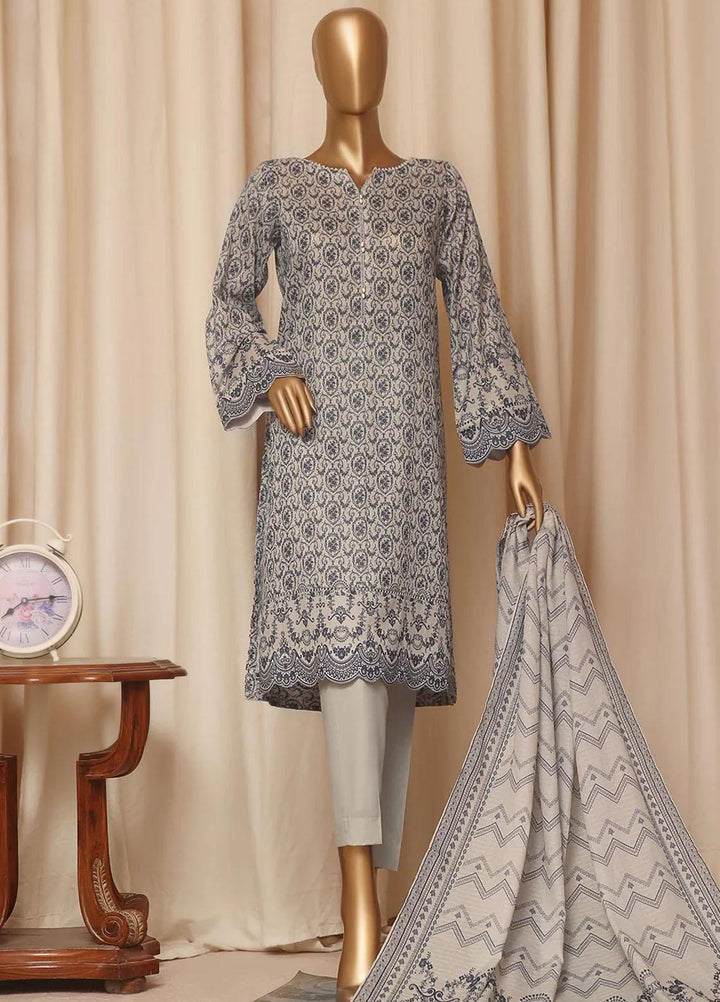 HZ Textiles Printed Lawn Suits Unstitched 3 Piece HZ23PP PPC-73 - Summer Collection