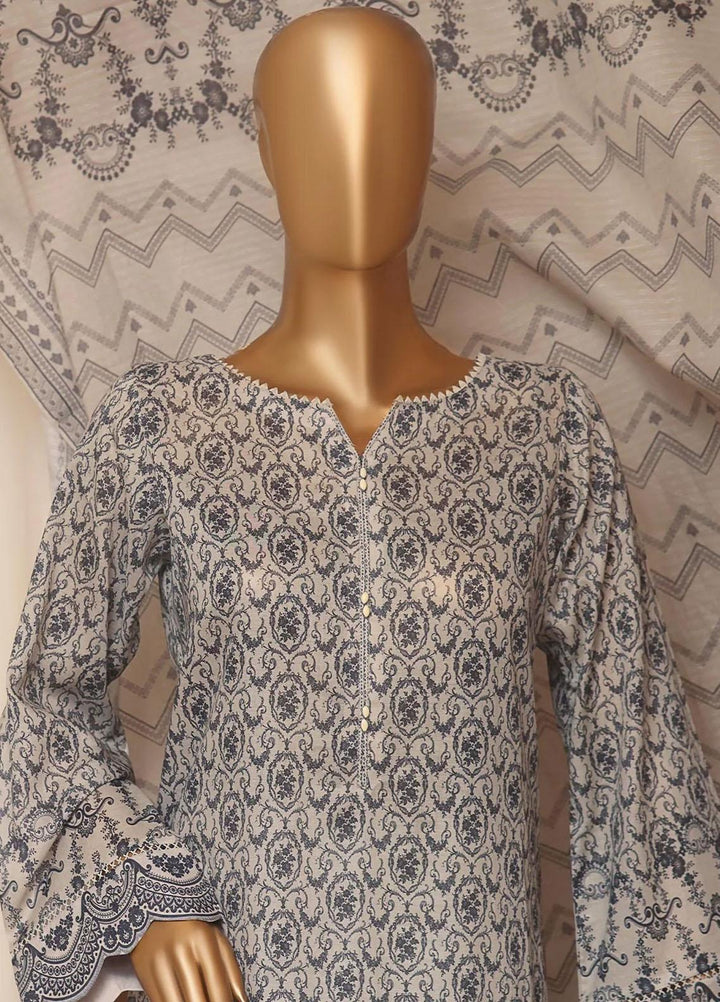 HZ Textiles Printed Lawn Suits Unstitched 3 Piece HZ23PP PPC-73 - Summer Collection