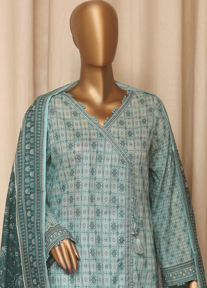 HZ Textiles Printed Lawn Suits Unstitched 3 Piece HZ23PP PPC-74 - Summer Collection