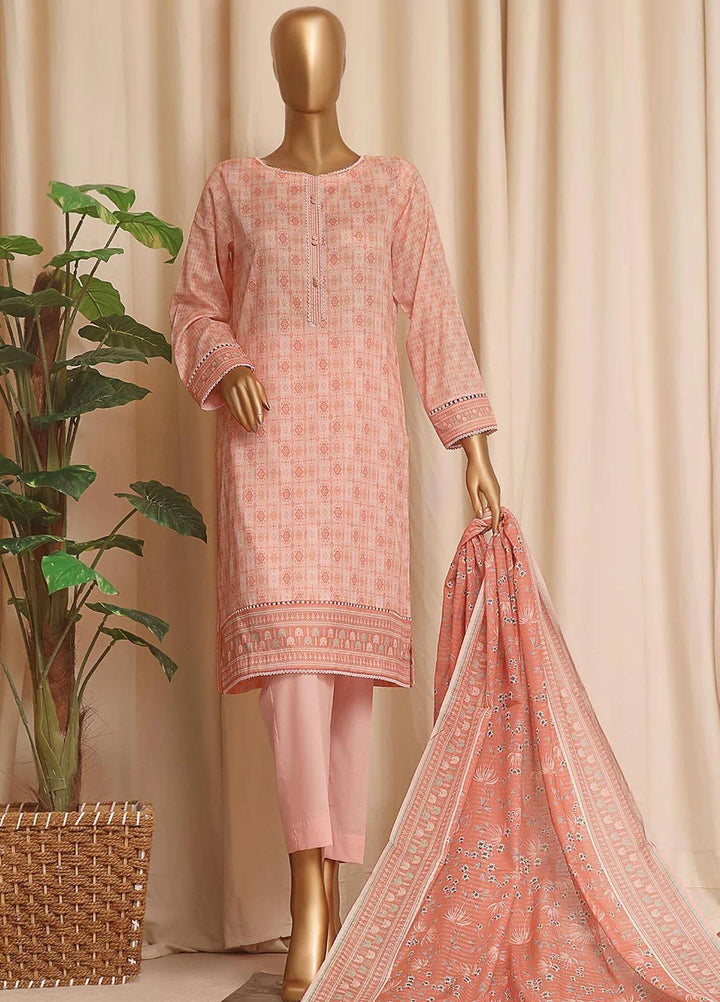 HZ Textiles Printed Lawn Suits Unstitched 3 Piece HZ23PP PPC-75 - Summer Collection