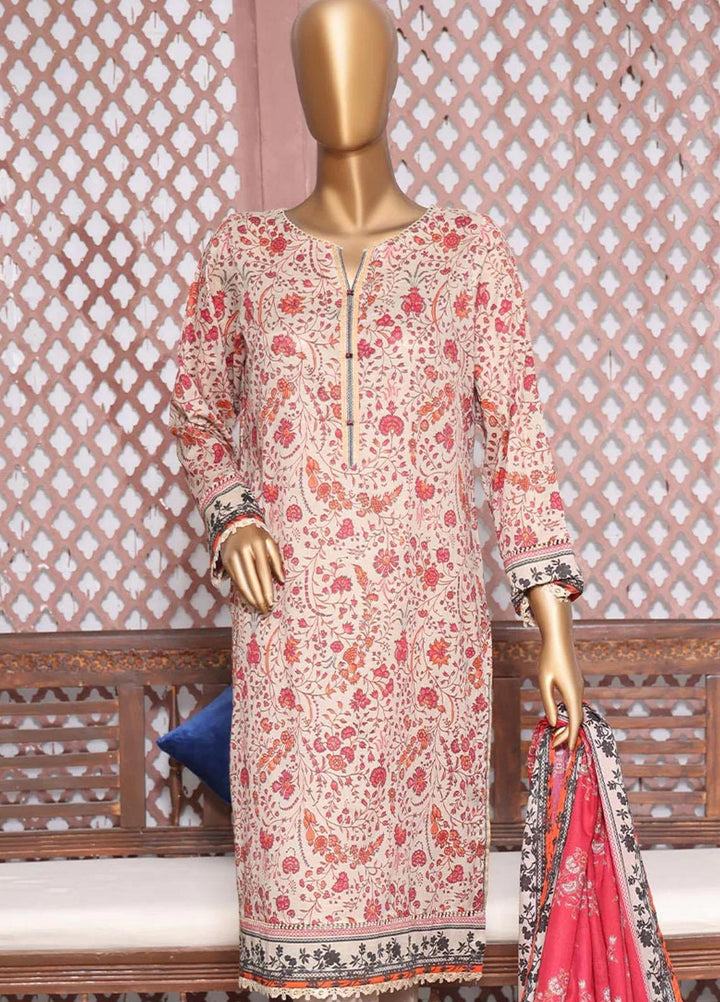 HZ Textiles Printed Lawn Suits Unstitched 3 Piece HZ23PP-V4 PPC-37 - Summer Collection
