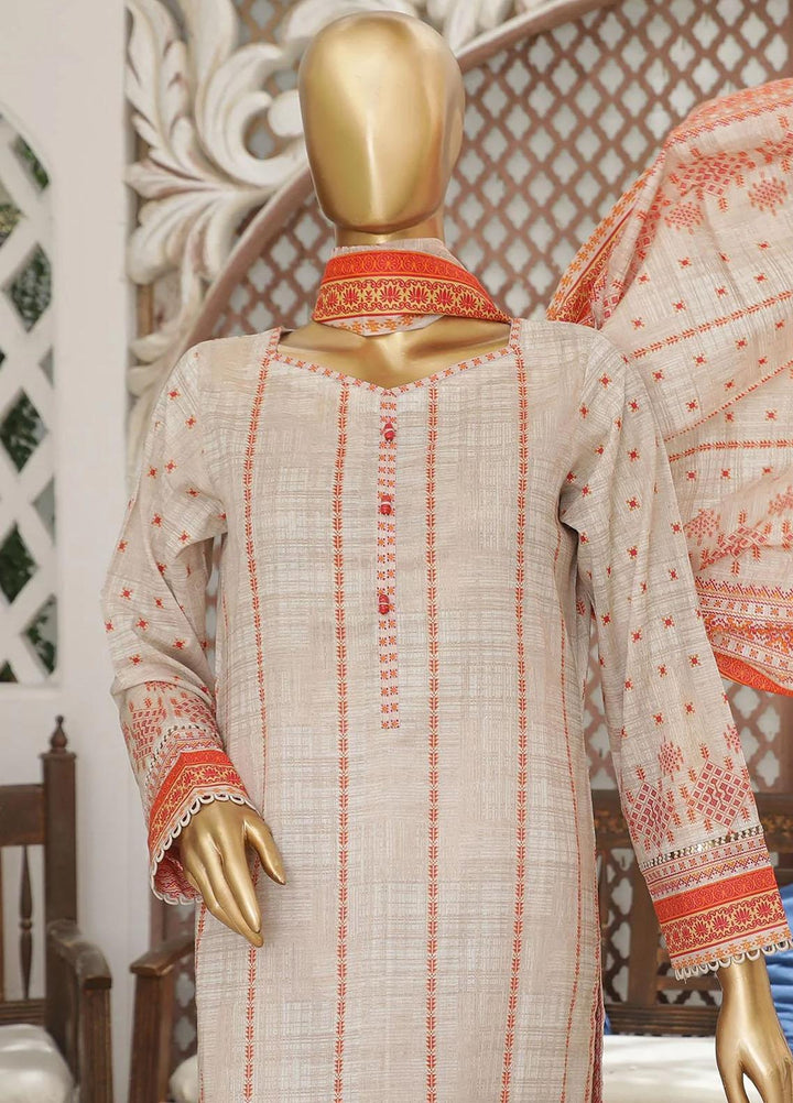 HZ Textiles Printed Lawn Suits Unstitched 3 Piece HZ23PP-V4 PPC-38 - Summer Collection