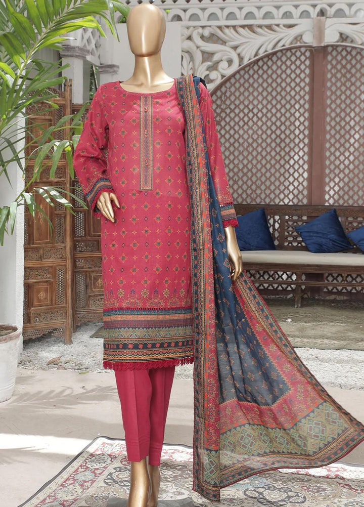 HZ Textiles Printed Lawn Suits Unstitched 3 Piece HZ23PP-V4 PPC-40 - Summer Collection