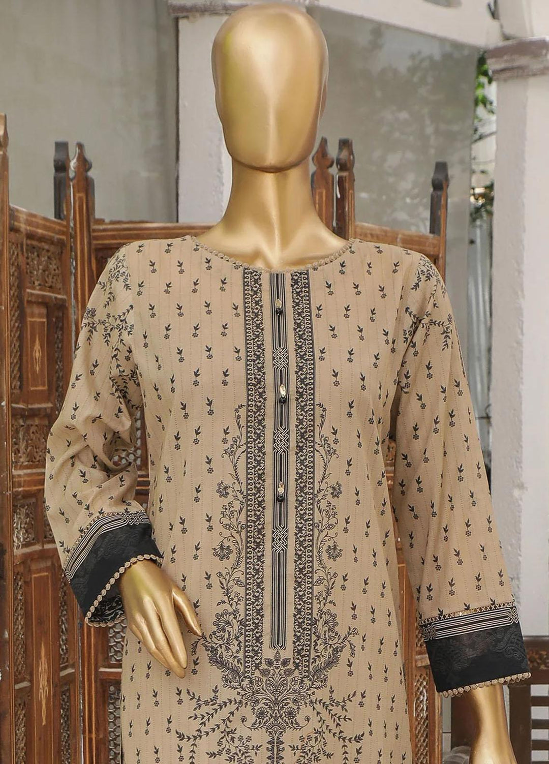 HZ Textiles Printed Lawn Suits Unstitched 3 Piece HZ23PP-V4 PPC-47 - Summer Collection