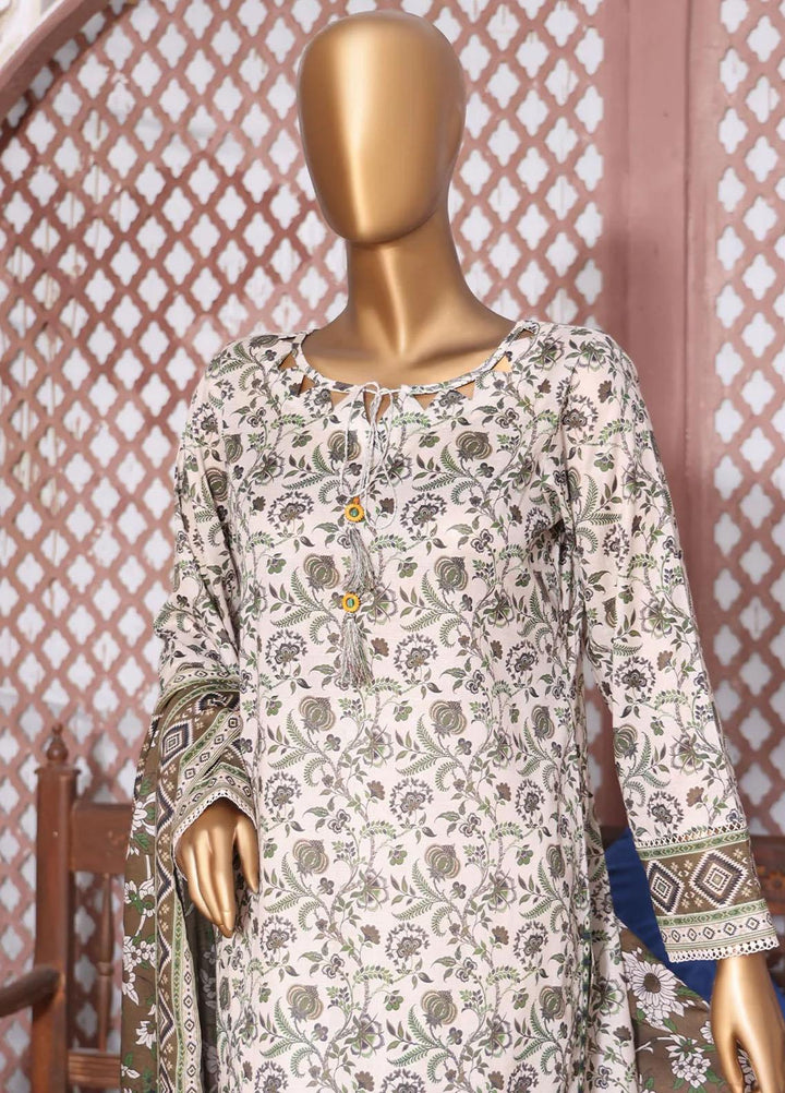 HZ Textiles Printed Lawn Suits Unstitched 3 Piece HZ23PP-V4 PPC-48 - Summer Collection