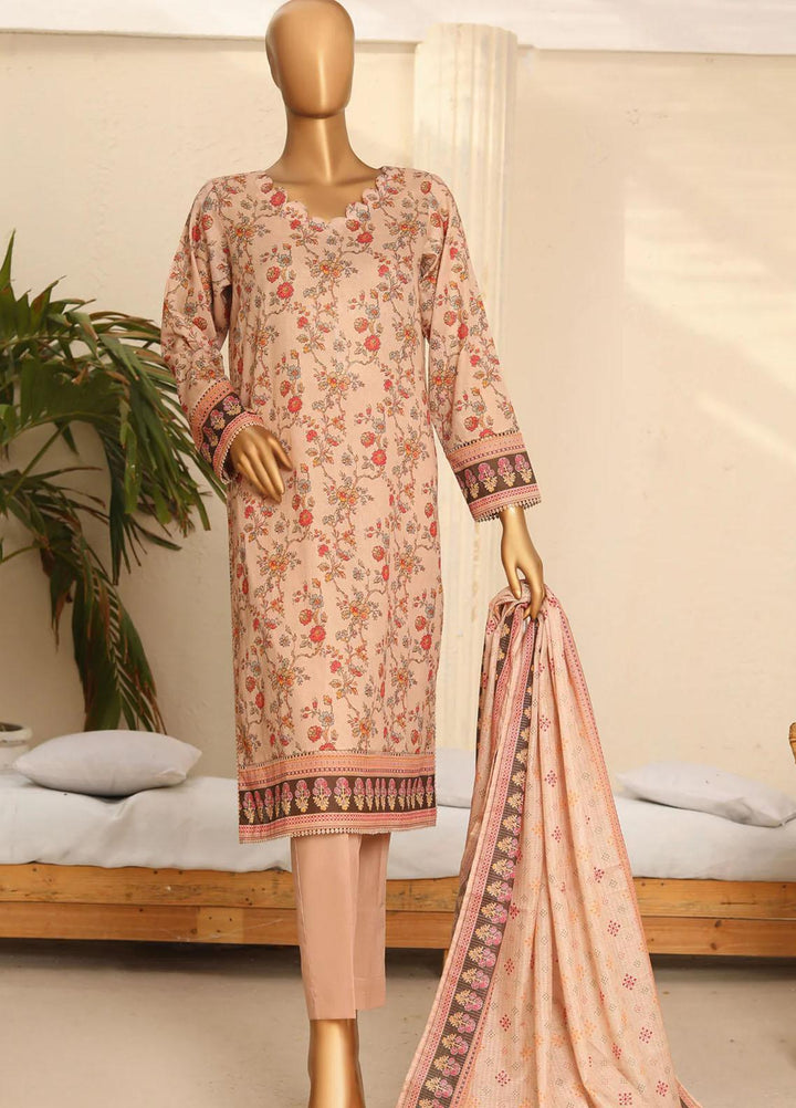 HZ Textiles Printed Lawn Suits Unstitched 3 Piece HZ23PP-V5 PPC-118 - Summer Collection