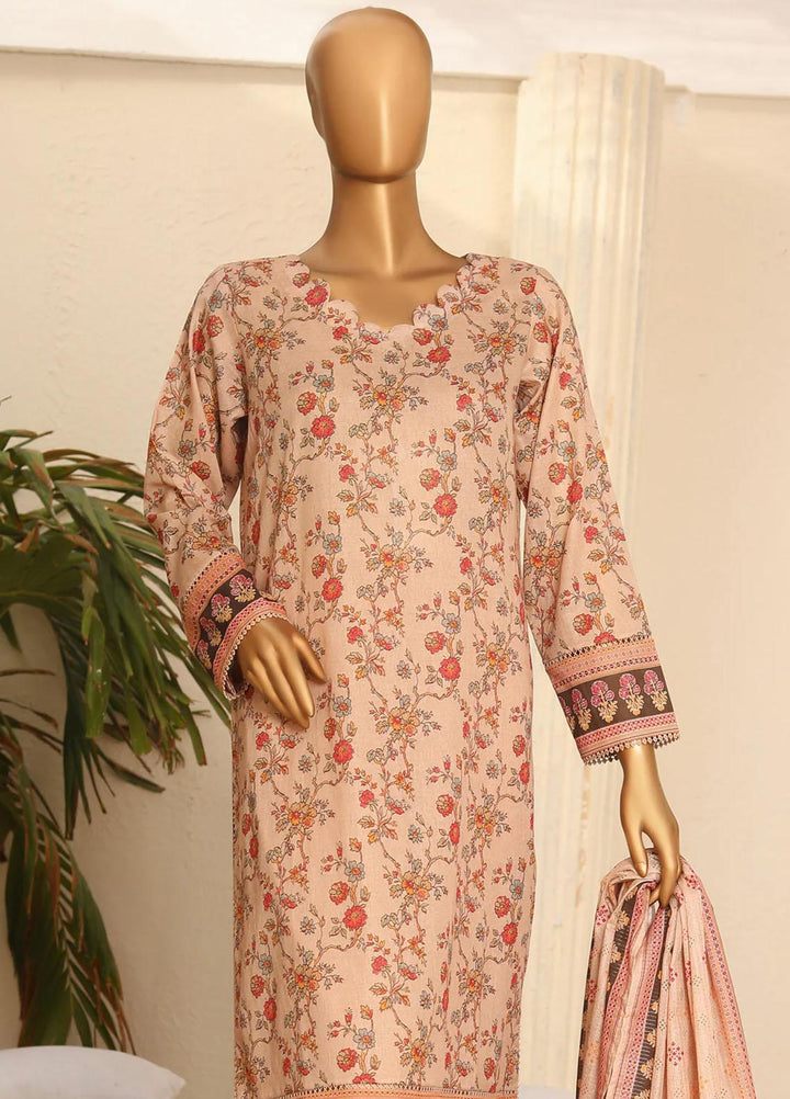 HZ Textiles Printed Lawn Suits Unstitched 3 Piece HZ23PP-V5 PPC-118 - Summer Collection