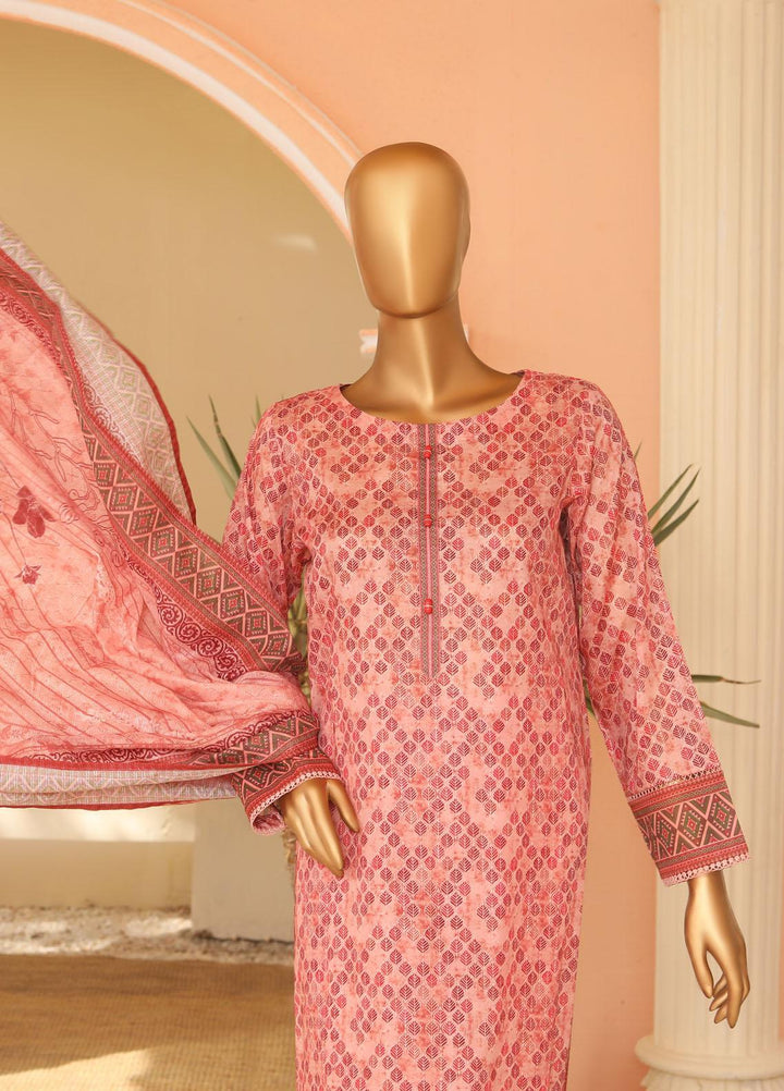 HZ Textiles Printed Lawn Suits Unstitched 3 Piece HZ23PP-V5 PPC-122 - Summer Collection