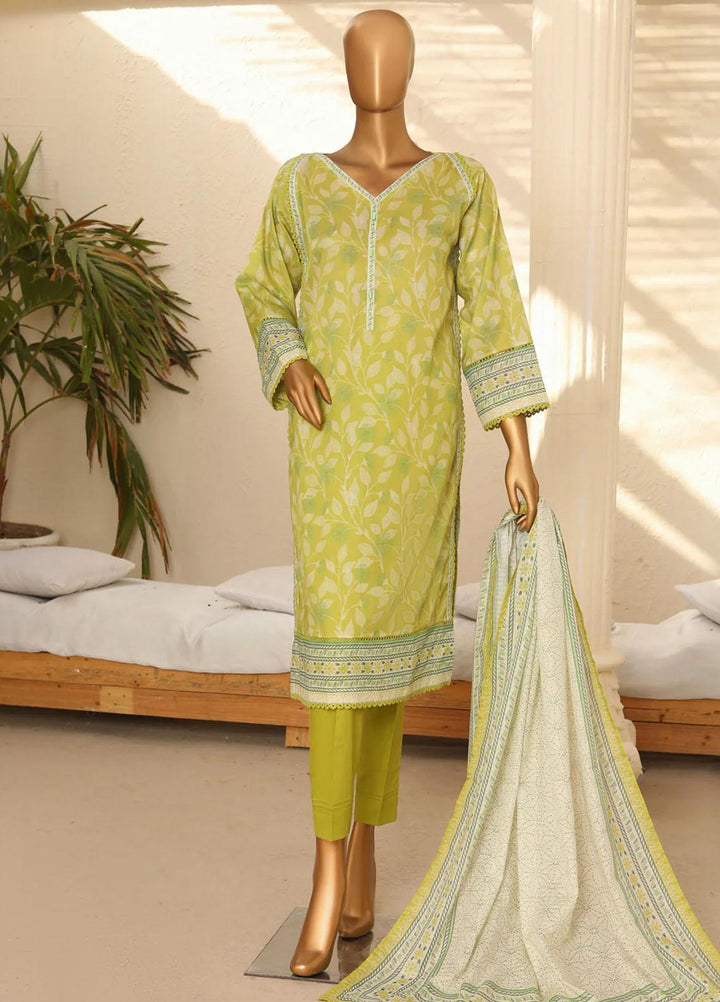 HZ Textiles Printed Lawn Suits Unstitched 3 Piece HZ23PP-V5 PPC-127 - Summer Collection