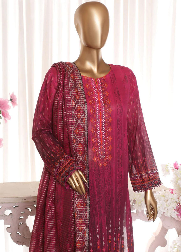HZ Textiles Printed Lawn Suits Unstitched 3 Piece HZ23PZ PPC-13 - Summer Collection