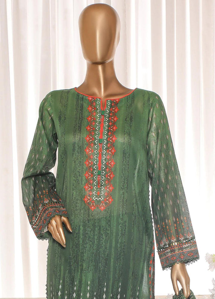 HZ Textiles Printed Lawn Suits Unstitched 3 Piece HZ23PZ PPC-14 - Summer Collection