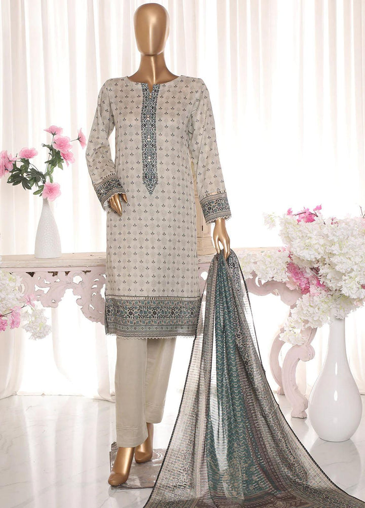 HZ Textiles Printed Lawn Suits Unstitched 3 Piece HZ23PZ PPC-16 - Summer Collection