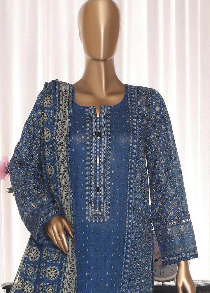 HZ Textiles Printed Lawn Suits Unstitched 3 Piece HZ23PZ PPC-23 - Summer Collection