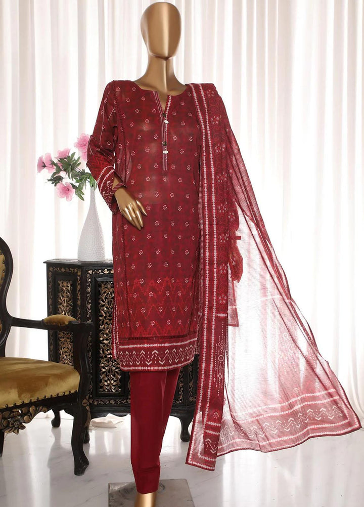HZ Textiles Printed Lawn Suits Unstitched 3 Piece HZ23PZ PPC-27 - Summer Collection
