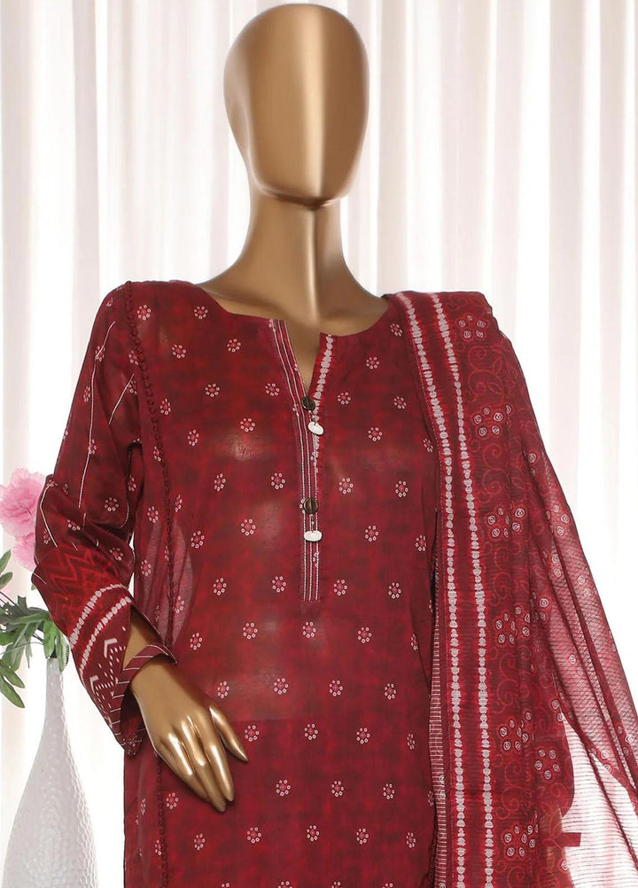 HZ Textiles Printed Lawn Suits Unstitched 3 Piece HZ23PZ PPC-27 - Summer Collection