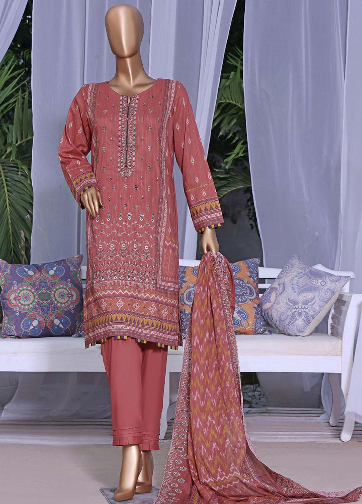 HZ Textiles Embroidered Cambric Suits Unstitched 3 Piece HZ22PC PCE-0420 - Premium Collection