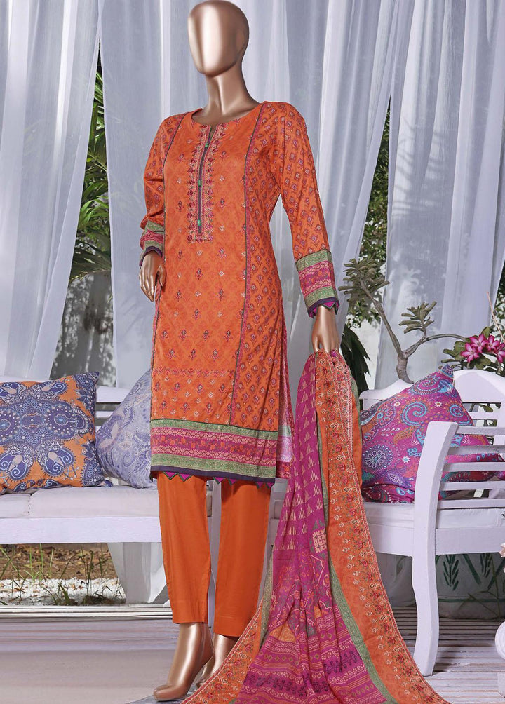 HZ Textiles Embroidered Cambric Suits Unstitched 3 Piece HZ22PC PCE-0422 - Premium Collection