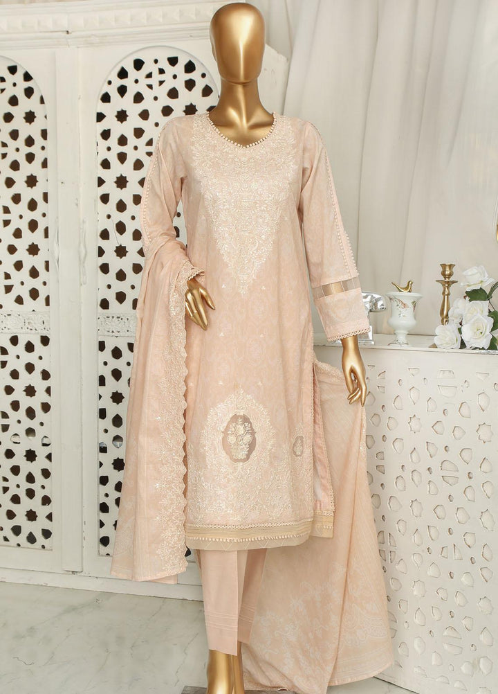 HZ Textiles Embroidered Lawn Suits Unstitched 3 Piece HZ23PCH-1 PEC-2319 - Summer Collection