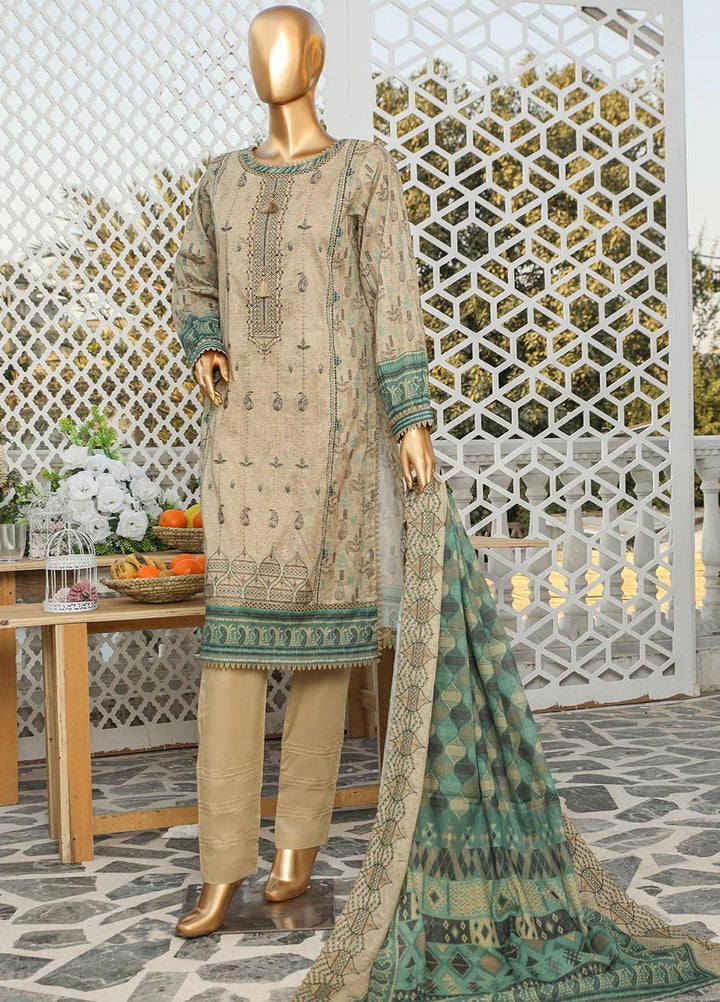 HZ Textiles Embroidered Lawn Suits Unstitched 3 Piece HZ23PCH-5 PEC-2310 - Summer Collection