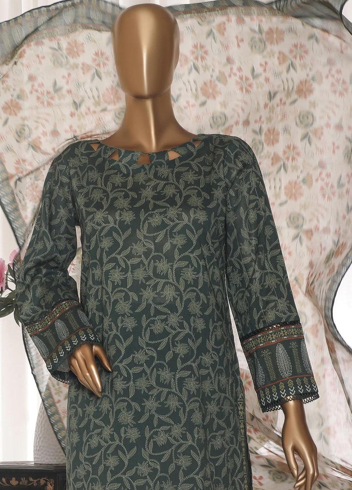 HZ Textiles Embroidered Lawn Suits Unstitched 3 Piece HZ23EK PEC-2367 - Summer Collection