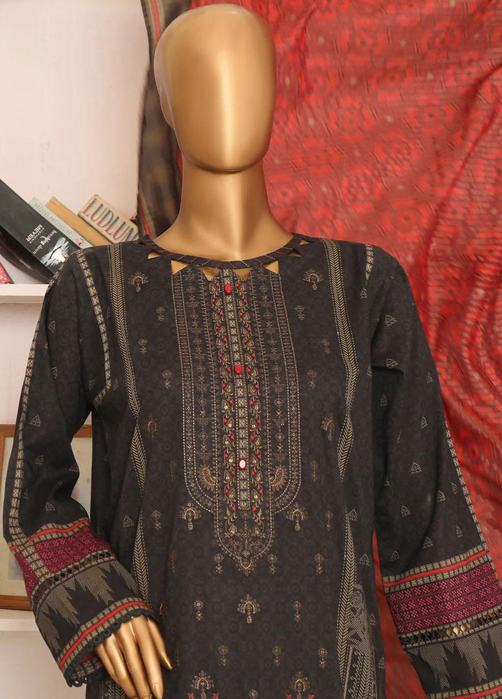 HZ Textiles Embroidered Lawn Suits Unstitched 3 Piece HZ23EK PEC-2377 - Summer Collection