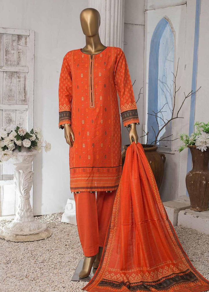 HZ Textiles Embroidered Khaddar Suits Unstitched 3 Piece HZ22PK PKE-2216 - Winter Collection