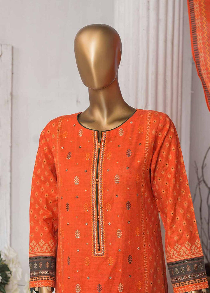 HZ Textiles Embroidered Khaddar Suits Unstitched 3 Piece HZ22PK PKE-2216 - Winter Collection