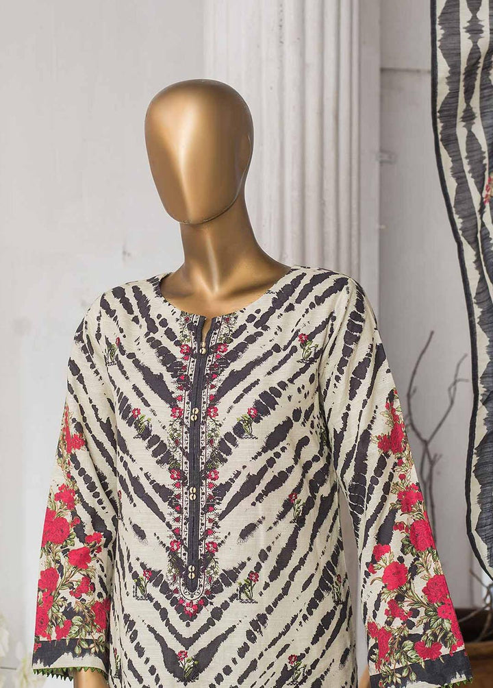 HZ Textiles Embroidered Khaddar Suits Unstitched 3 Piece HZ22PK PKE-2233 - Winter Collection