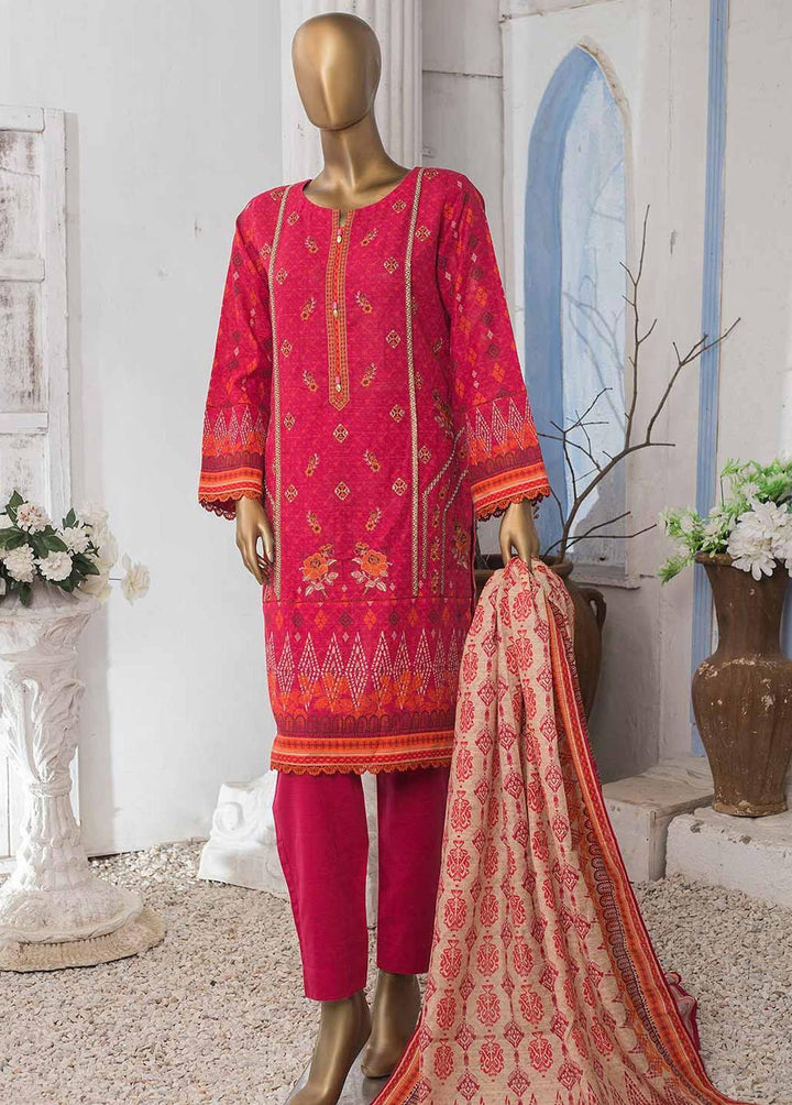 HZ Textiles Embroidered Khaddar Suits Unstitched 3 Piece HZ22PK PKE-2253 - Winter Collection