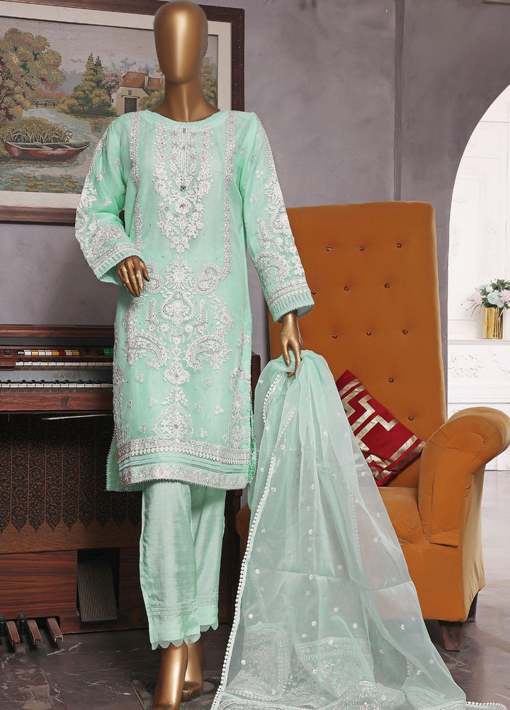 HZ Textiles Luxury Pret Embroidered Organza 2 Piece Suit HZ22PRT HZK 50 B