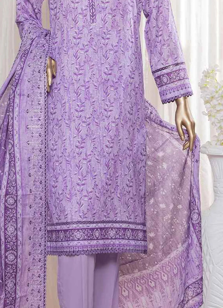 HZ Textiles Pret Embroidered Lawn 3 Piece Suit REC-127