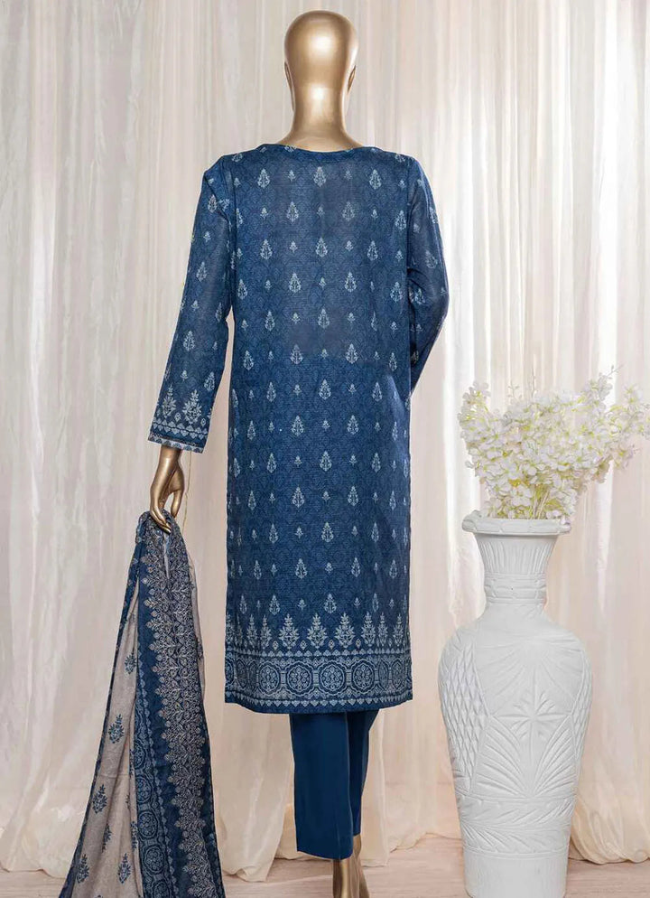 HZ Textiles Pret Embroidered Lawn 3 Piece Suit REC-131