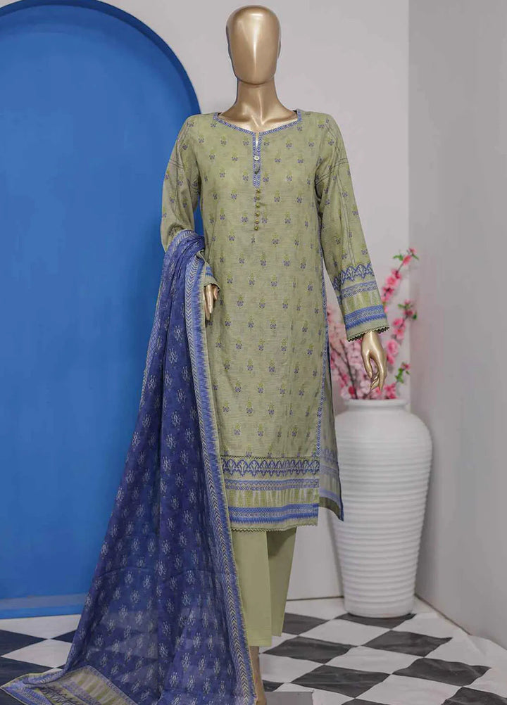 HZ Textiles Pret Printed Lawn 3 Piece Suit PNL-404