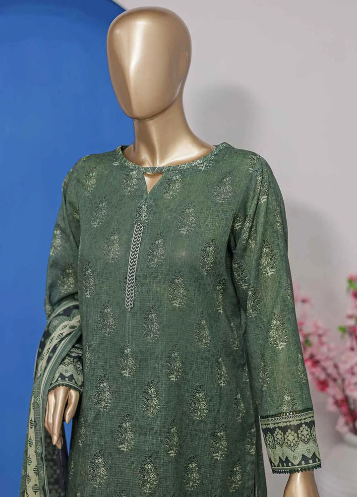 HZ Textiles Pret Printed Lawn 3 Piece Suit PNL-406