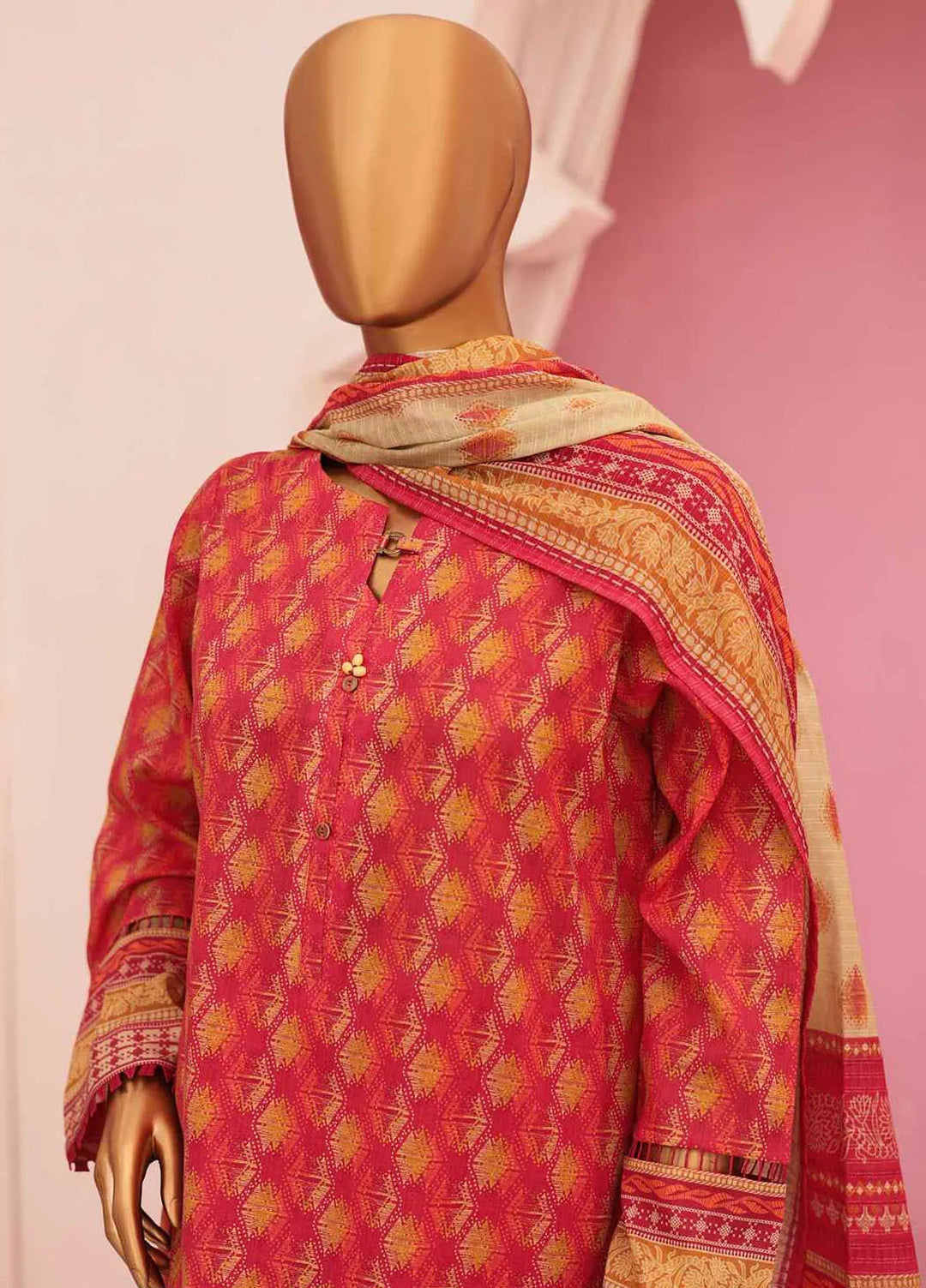 HZ Textiles Pret Printed Lawn 3 Piece Suit PSL-425