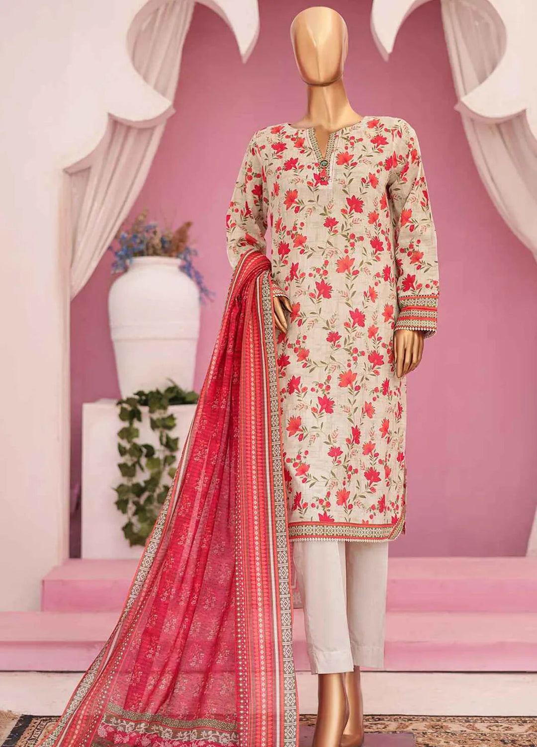 HZ Textiles Pret Printed Lawn 3 Piece Suit PSL-426