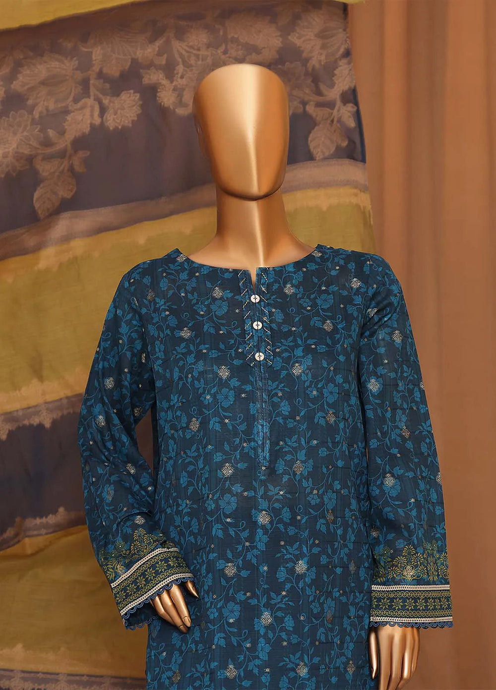 Hz Textiles Printed Cotton Suits Unstitched 3 Piece HZ24TJ TJS-1145 - Fall Collection