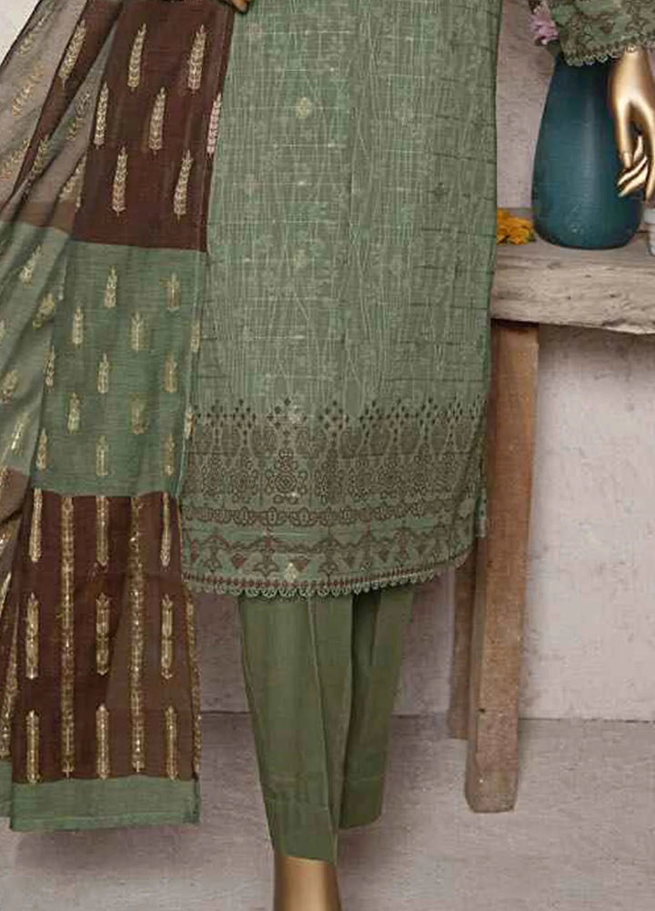 HZ Textiles Printed Jacquard Suits Unstitched 3 Piece HZ25TJ TJS-1201 - Winter Collection