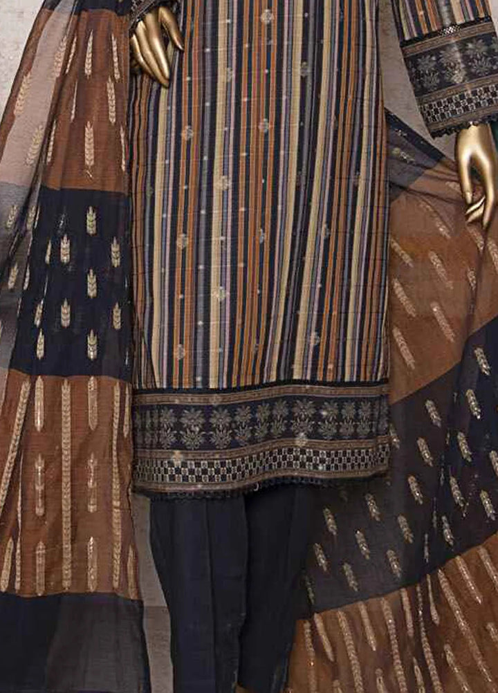 HZ Textiles Printed Jacquard Suits Unstitched 3 Piece HZ25TJ TJS-1205 - Winter Collection