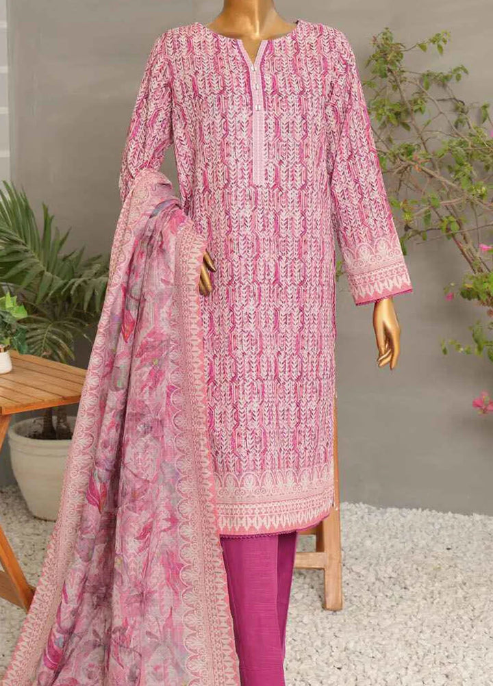 Hz Textiles  Printed Khaddar Suit Unstitched 3 Piece HZ24KW PKP-47 Vol02 - Winter Collection