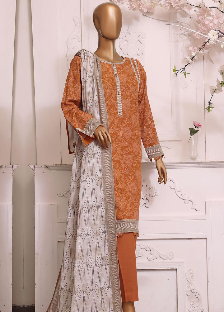 HZ Textiles Printed Khaddar Suits Unstitched 3 Piece HZ22EK PKC-2212 - Winter Collection