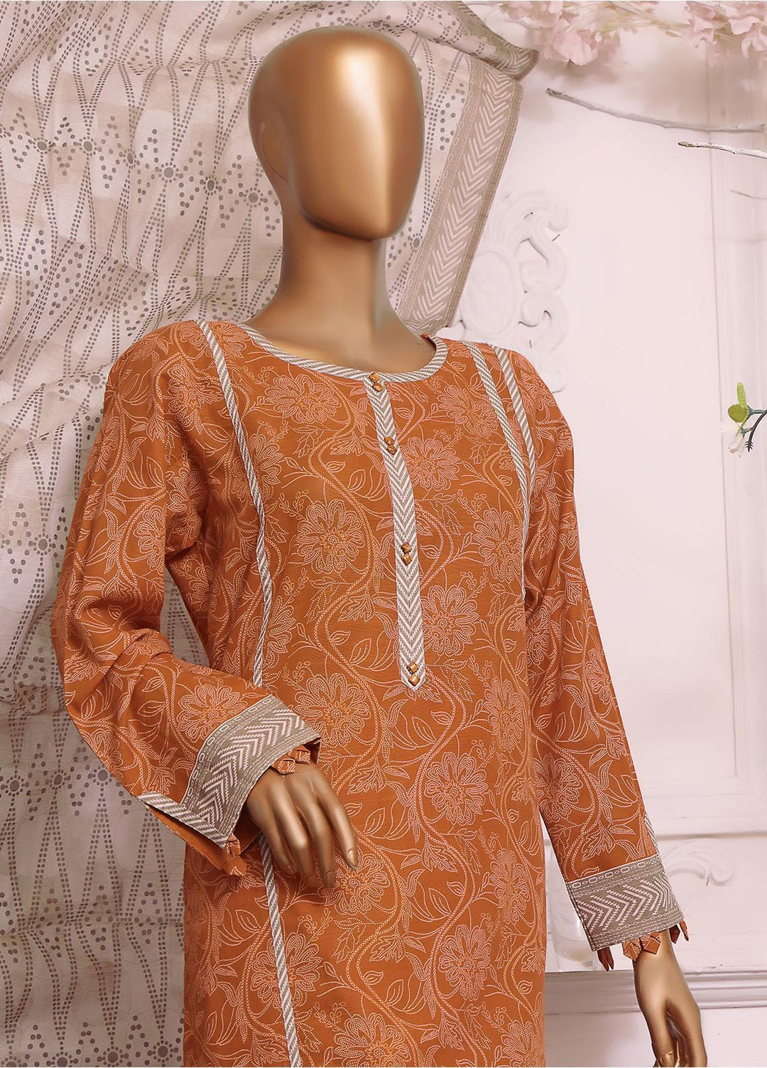 HZ Textiles Printed Khaddar Suits Unstitched 3 Piece HZ22EK PKC-2212 - Winter Collection