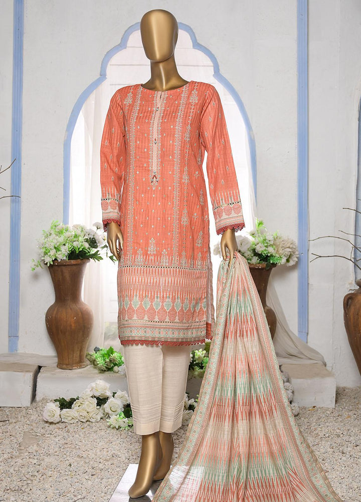 HZ Textiles Printed Khaddar Suits Unstitched 3 Piece HZ22EK PKE-2207 - Winter Collection