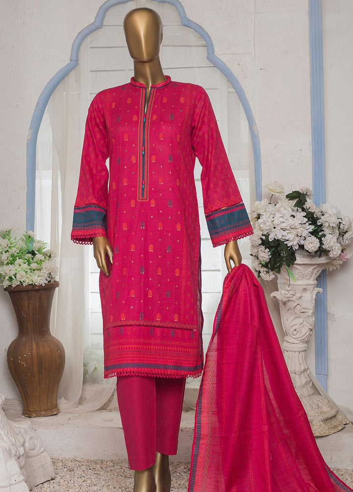 HZ Textiles Printed Khaddar Suits Unstitched 3 Piece HZ22EK PKE-2215 - Winter Collection