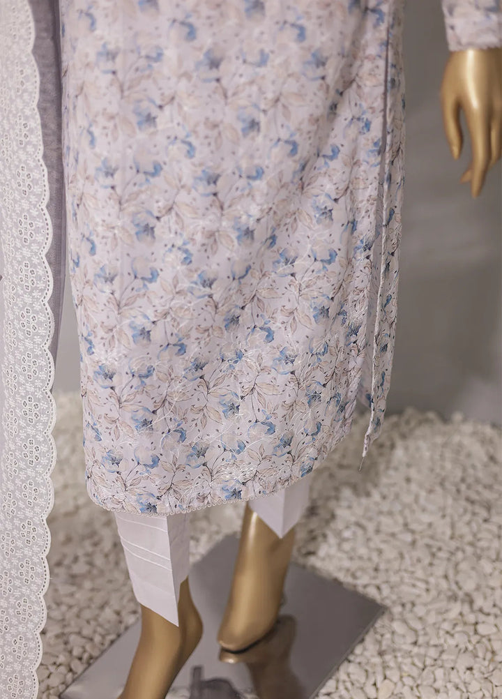 HZ Textiles Printed Lawn Suit Unstitched 3 Piece HZ24D PDE-737 - Summer Collection