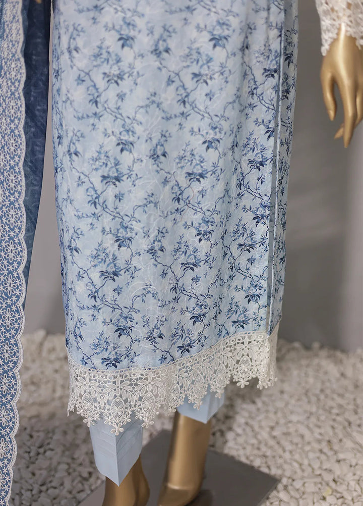 HZ Textiles Printed Lawn Suit Unstitched 3 Piece HZ24D PDE-739 - Summer Collection