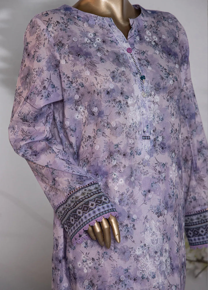 HZ Textiles Printed Lawn Suit Unstitched 3 Piece HZ24D PDE-809 - Summer Collection