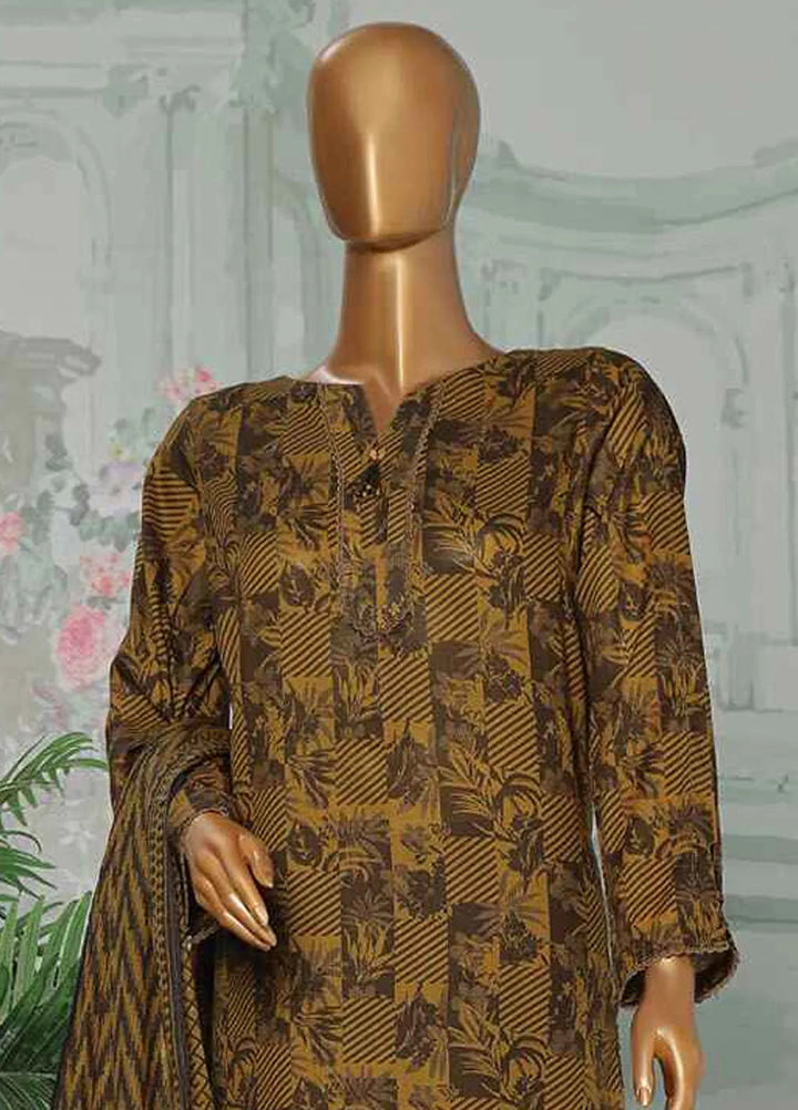 Hz Textiles Printed Lawn Suit Unstitched 3 Piece HZ24PA PCC-226-B - Summer Collection
